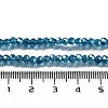 Electroplate Transparent Glass Beads Strands EGLA-A035-T3mm-A12-4