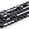 Baking Painted Transparent Glass Beads Strands DGLA-N011-6mm-10-1