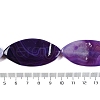 Natural Purple Banded Agate Beads Strands G-C141-A01-02-5