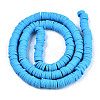 Handmade Polymer Clay Beads Strands CLAY-R089-6mm-119-2