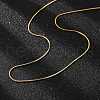 304 Stainless Steel Snake Chains Necklaces X-STAS-F094-24G-3