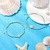 2Pcs Glass Seed Adjustable Braided Beaded Bracelets BJEW-JB11664-1