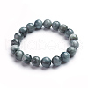 Natural Hawk's Eye Stretch Bracelets BJEW-E373-10mm-05-1
