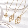 3Pcs 3 Styles 304 Stainless Steel Cuboid Link Chain Macrame Pouch Empty Stone Holder Necklace Making NJEW-JN05199-1