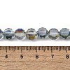 Electroplate Glass Beads Strands EGLA-L045-G-HP02-4