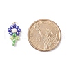 Glass Seed Beaded Pendants PALLOY-JF01825-3