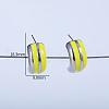 C-shaped Brass Stud Earrings ET2611-4
