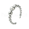 304 Stainless Steel Open Cuff Ring RJEW-L110-016P-1