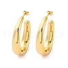 Oval 304 Stainless Steel Stud Earrings EJEW-A125-14G-4