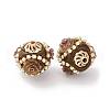 Handmade Resin Indonesia Round Beads IPDL-P005-17KCG-01-2