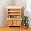 Wooden Three-Door Vertical Cabinet Home Decor Ornament PW-WG50331-01-2