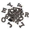 Alphabet Resin Rhinestone Patches DIY-TAC0005-45H-2