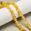 Natural Yellow Agate(Dyed & Heated) Beads Strands G-G203-02A-1
