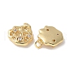 Brass Micro Pave Clear Cubic Zirconia Pendants KK-Q031-05G-2