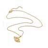 304 Stainless Steel Pendant Necklaces NJEW-U002-24G-01-2