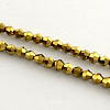 Electroplate Glass Bead Strands X-EGLA-R094-3mm-01-1