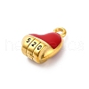 304 Stainless Steel Enamel Pendants STAS-B085-25G-2