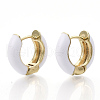 Brass Huggie Hoop Earrings EJEW-S209-01F-1