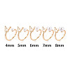 Brass Shell Cuff Ring Settings KK-T076-21G-9
