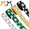   4 Rolls 4 Colors Sport Ball Print Grosgrain Ribbon OCOR-PH0004-07A-1