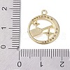 Brass Micro Pave Clear Cubic Zirconia Pendants FIND-B077-02G-04-3