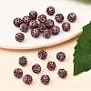 Polymer Clay Rhinestone Beads RB-A053-6mm-10-4