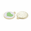 Alloy Enamel Pendants PALLOY-S181-039-NR-3