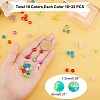 Spray Painted Transparent Crackle Glass Beads Strands CCG-X0005-B-2