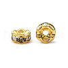 Brass Rhinestone Spacer Beads RB-A014-L5mm-01G-2