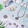  DIY Blank Dome 304 Stainless Steel Pendant Making Kits DIY-TA0011-82-8