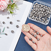  96Pcs 8 Styles Tibetan Style Alloy Beads FIND-NB0005-05-3