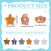 SUNNYCLUE 180Pcs 6 Colors Electroplate Glass Beads EGLA-SC0001-37-2