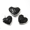 Natural Obsidian Pendants G-P487-04P-1