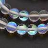 Round Synthetic Moonstone Beads Strands G-M210-12mm-11-1