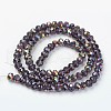Electroplate Transparent Glass Beads Strands EGLA-A034-T2mm-R17-2