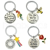 Bees Alloy Enamel & Rhinestone Keychain KEYC-YW00071-01-2