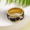 304 Stainless Steel 10mm Finger Rings for Women RJEW-K248-15D-G-3