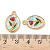304 Stainless Steel Enamel Pendants STAS-U057-03G-02-3