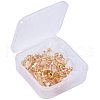 Brass Clip-on Earring Findings and Plastic Ear Clip Pad DIY-PH0018-02-5