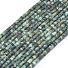Natural African Turquoise(Jasper) Beads Strands G-P575-B20-4x2mm-2