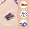 24Pcs 12 Style Rainbow Color Alloy Pendants FIND-TA0003-91-4