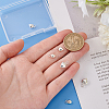   6Pcs 3 Styles 925 Sterling Silver Heart Charms with Jump Rings STER-PH0002-29-3