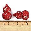 Handmade Polymer Clay Rhinestone Beads CLAY-B006-01-3