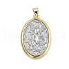 Long-Lasting Plated Brass Pendants KK-Q006-42G-02-1