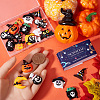 SUNNYCLUE 24Pcs 14 Styles Halloween Opaque Resin Cabochons RESI-SC0003-30-3