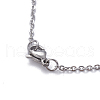 304 Stainless Steel Pendant Necklaces NJEW-E141-28P-4