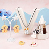  16Pcs 8 Styles Opaque Resin Pendants RESI-TA0002-23-11