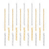Unicraftale 100Pcs 4 Style 304 Stainless Steel Curb Chain Extender STAS-UN0054-01-1