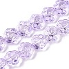Transparent Electroplate Glass Beads Strands EGLA-T021-12E-3