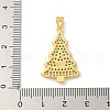 Brass Micro Pave Cubic Zirconia Pendants KK-U044-02G-01-3